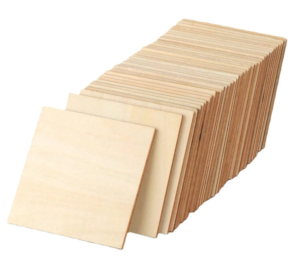 10pcs 7*7cm Small Wooden Board for DAJA DJ6 Laser Engrave Machine,Test Engraving Small Wooden Chips