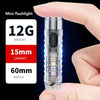 1PC Rechargeable Mini Keychain Flashlight with 10 Modes and Magnetic Base - Ideal for Camping and Outdoor Activities