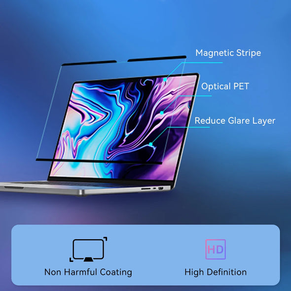 Magnetic high-definition Screen Protector For Macbook M1 M2 Air A2337 A2681 A2442 Pro14 13 16 A2485 2022 Screen Protector Film