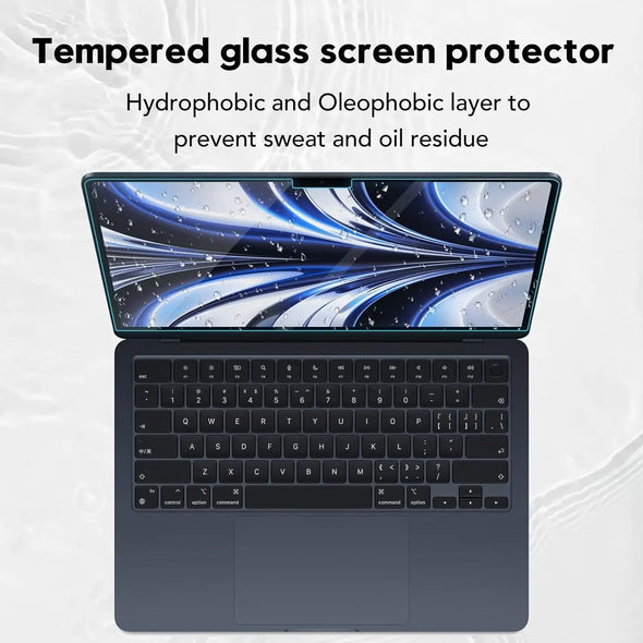 9H Tempered Glass For MacBook Air 13.6 inch 2024 Notebook Screen Protector M3 Chip Model A3113 Laptop HD Clear Bubble Free Film