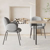 Nordic lamb dining chair minimalist modern designer makeup light luxury armchair milk coffee shop restaurant dining chair