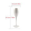 2024 Pretty Champagne Flutes Plastic Wine Glasses Dishwasher-safe White Champagne Glass Restaurant Beer Whiskey Drinkware