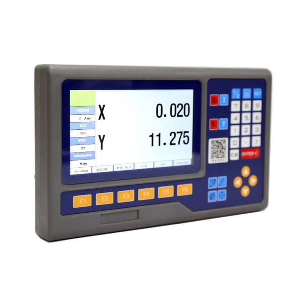 8 Language 2 / 3 Axis LCD DRO Digital Readout Display Monitor For Milling Lathe Turning Machines