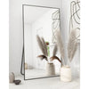 Large Mirror Full Length 34"x76", Floor Body Mirror with Stand, Metal Frame Wall-Mounted Vanity Mirror, Hanging Leaning