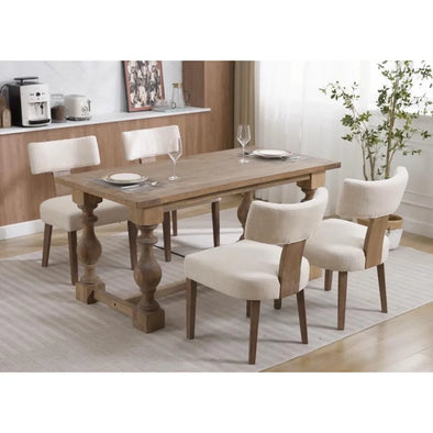 Dining Room Sets, 4 Set, Modern Dinings Chair with Wood Legs, Upholstered Dining Chairs for Dinings Room, Dining Room Sets