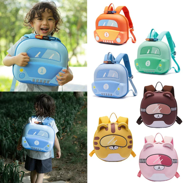 2024 New Baby Boys Bag Girls Casual Bags Kids Schoolbag Kindergarten Cool Bags Book Storage Bag Children Backpacks Birthday Gift