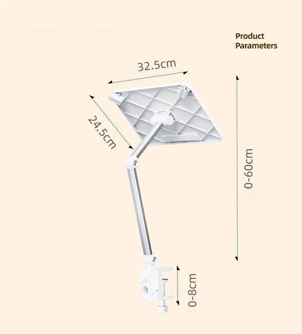 WELTIG Adjustable Book Stand with 360° Rotating Clamp