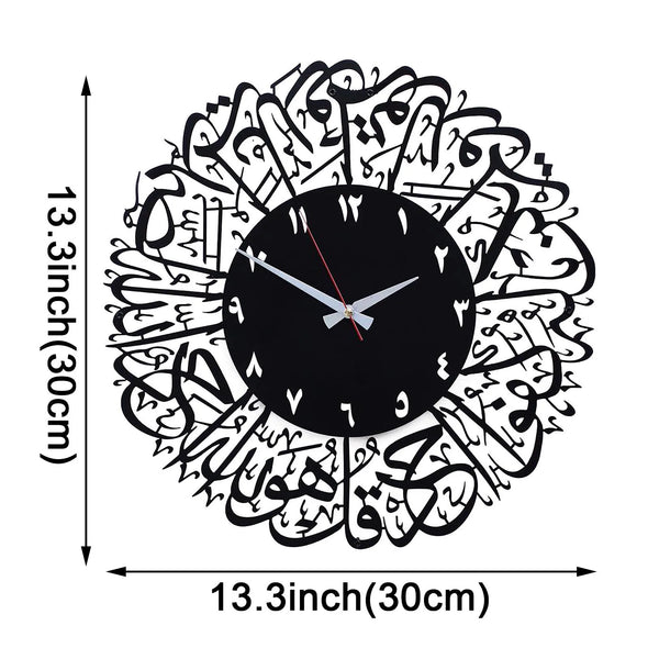 Acrylic Ramadan Decorative Clock Wall Hanging Clock Home Decor Islamic Muslim Wall Art Eid Mubarak Decorations Wall Stickers