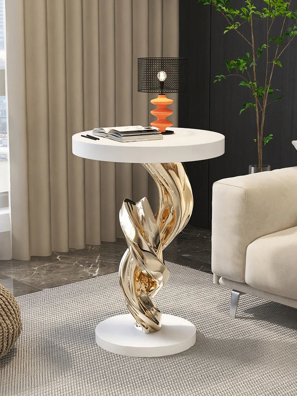 Home Decor Creative Statues Abstract Art Side Tables Living Room Sofa Corner Table Rotund Coffee Table Bedroom Bedside Tables