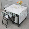 Folding Dining table Movable Table Set Dining Tables Chair Set Chair Dining Room Furniture Small Apartment Living Room Table