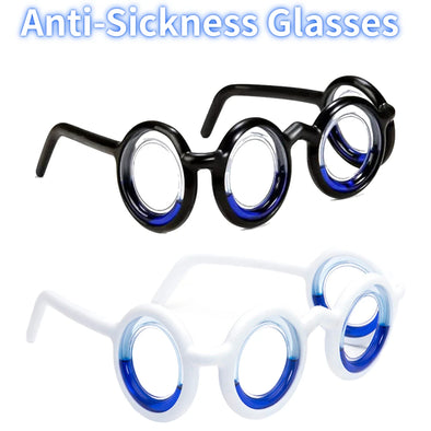 Car Anti-Vertigo Glasses Without Lens Motion Sickness Glasses Detachable Lightweight Accessories for Old Adults Children Travel