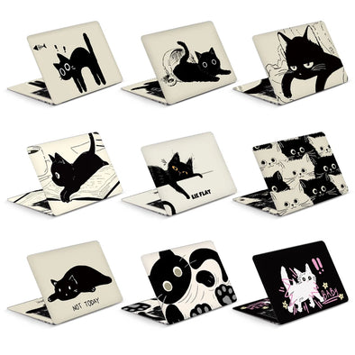 Laptop Skins Stickers Cat Cover Vinly Skin 13.3"15.6"17"Cartoon Decorate Decal for Macbook/Lenovo/HP/Asus/Dell/Acer Accessories