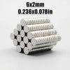 20/50/100/200Pcs 6x2 Neodymium Magnet 6mm x 2mm N35 NdFeB Round Super Powerful Strong Permanent Magnetic imanes Disc 6x2