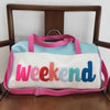 2023 New arrivals RTS wholesale kids fashion blue bag children's luggage portable bag girls floral duffel bags